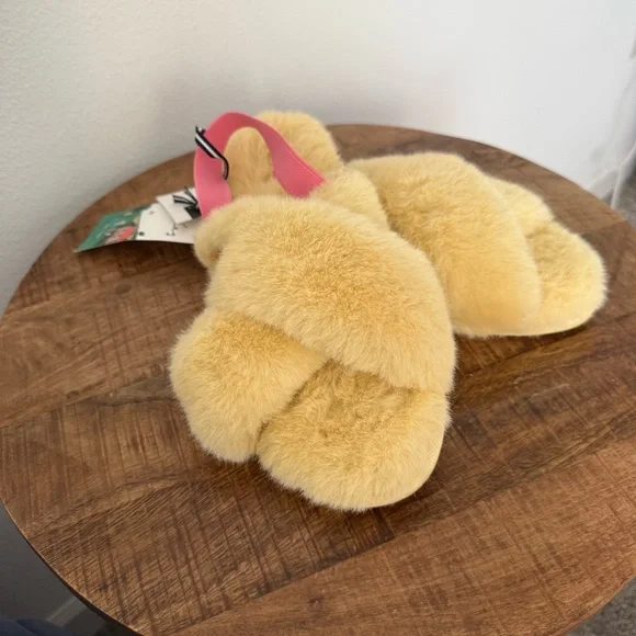 BNWT Joules Faux Fur Slippers Size Large - Picture 2 of 7